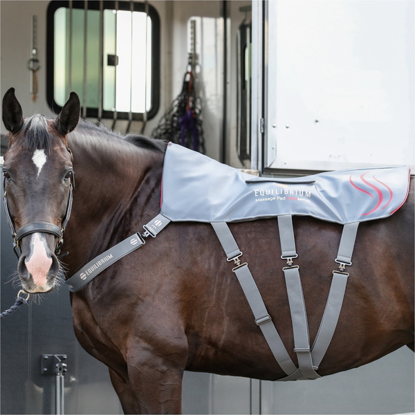 2025 Equilibrium Heatsense Horse Massage Pad 35864 - Grey